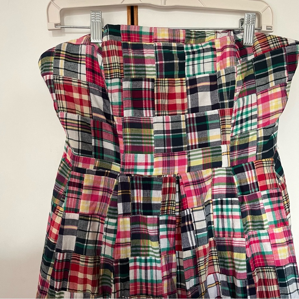 Tommy Hilfiger Plaid Strapless Dress Sz 6 - Picture 4 of 12